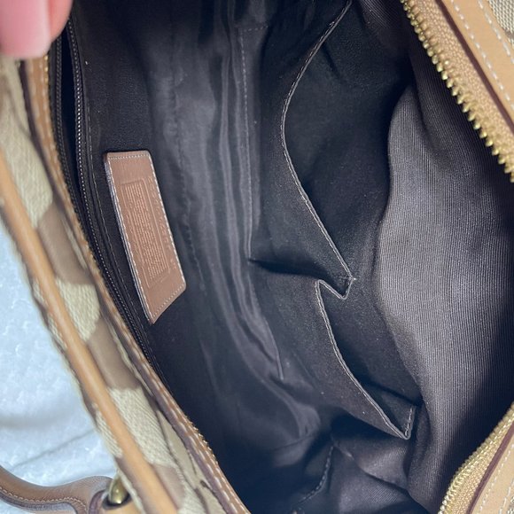 Coach Monogram canvas/leather satchel j067110532 - Picture 11 of 14